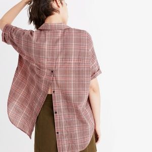 ✨FINAL sale✨ Madewell Courier Button-Back Shirt (Hartley Plaid)